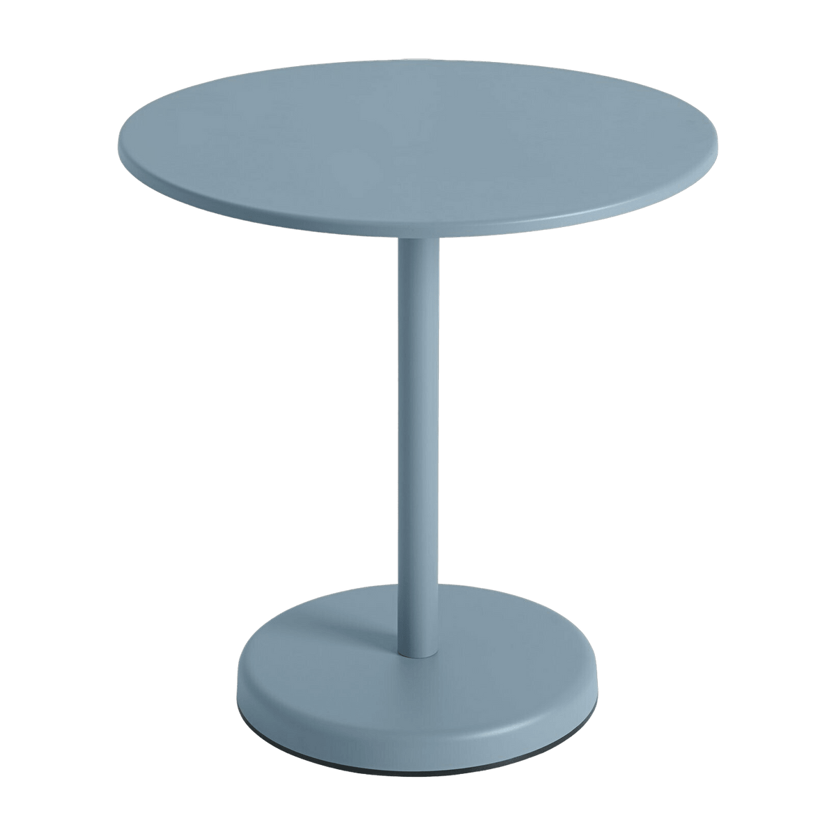 Table ronde d'extérieur en acier bleu ciel 70 x 73 cm Linear - Muuto - The Cool Republic