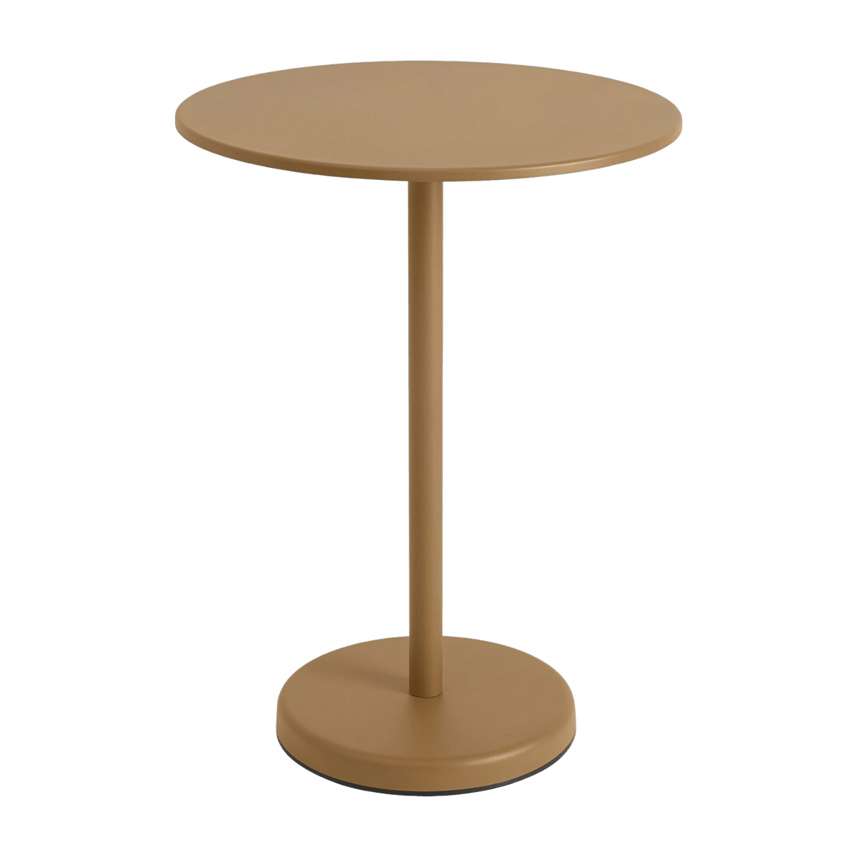 Table ronde d'extérieur en acier orange 70 x 95 cm Linear - Muuto - The Cool Republic