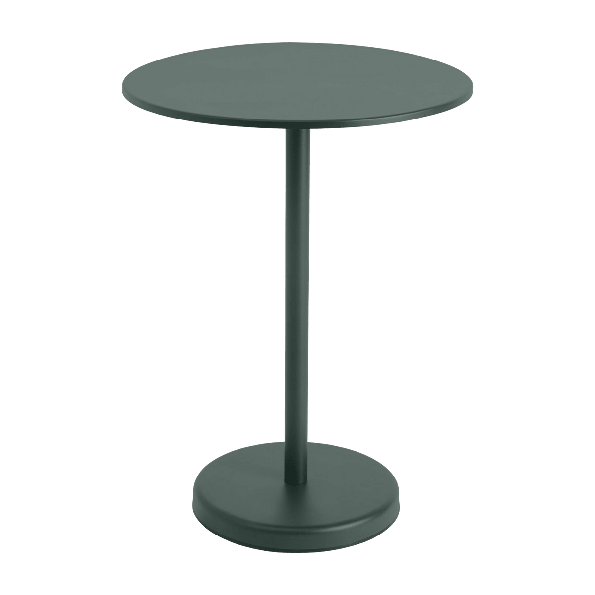 Table ronde d'extérieur en acier vert foncé 70 x 95 cm Linear - Muuto - The Cool Republic
