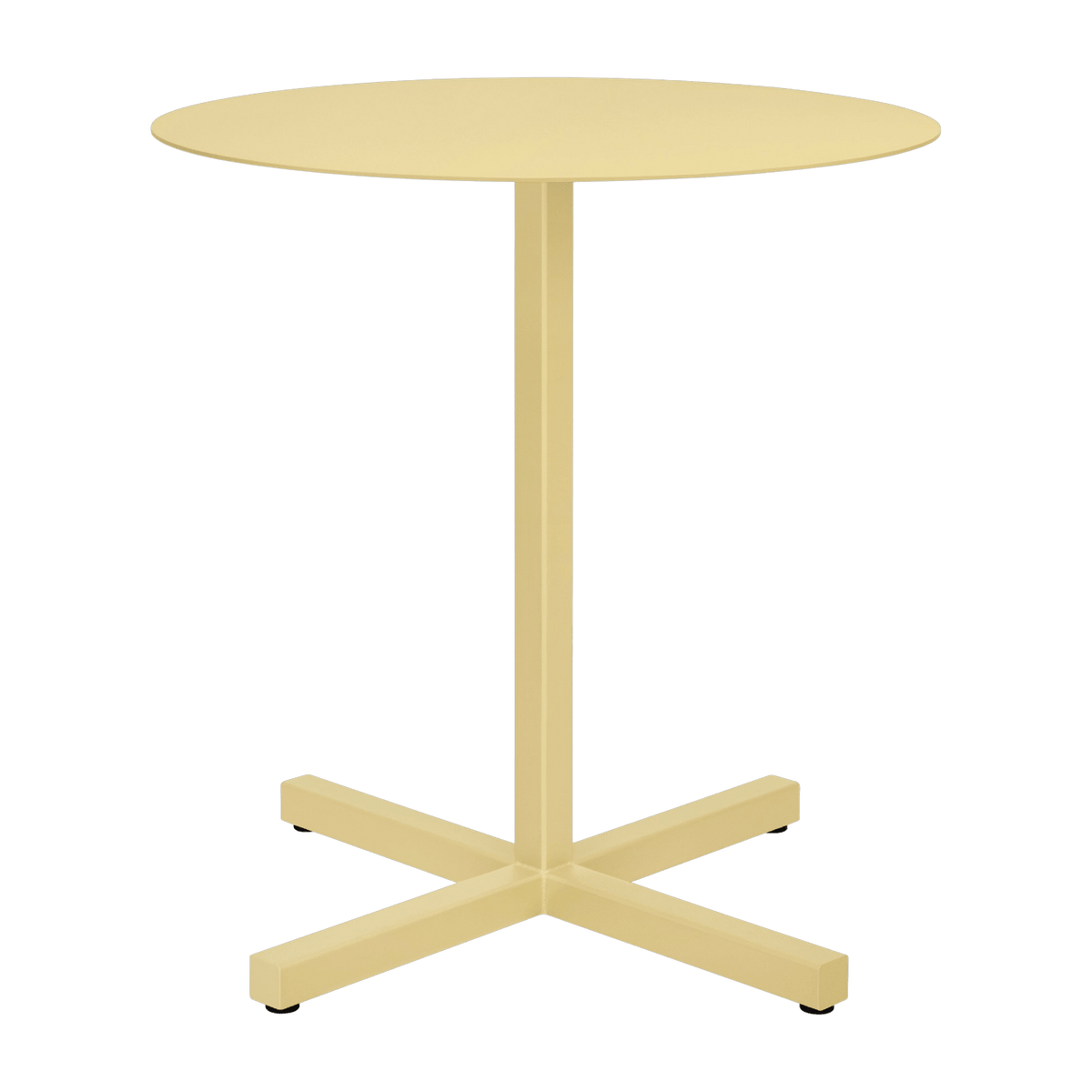 Table ronde en acier beige mat Chop - Hem - The Cool Republic