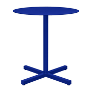 Table ronde en acier bleu outremer mat Chop - Hem - The Cool Republic