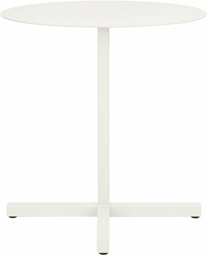 Table ronde en acier gris blanc mat Chop - Hem - The Cool Republic