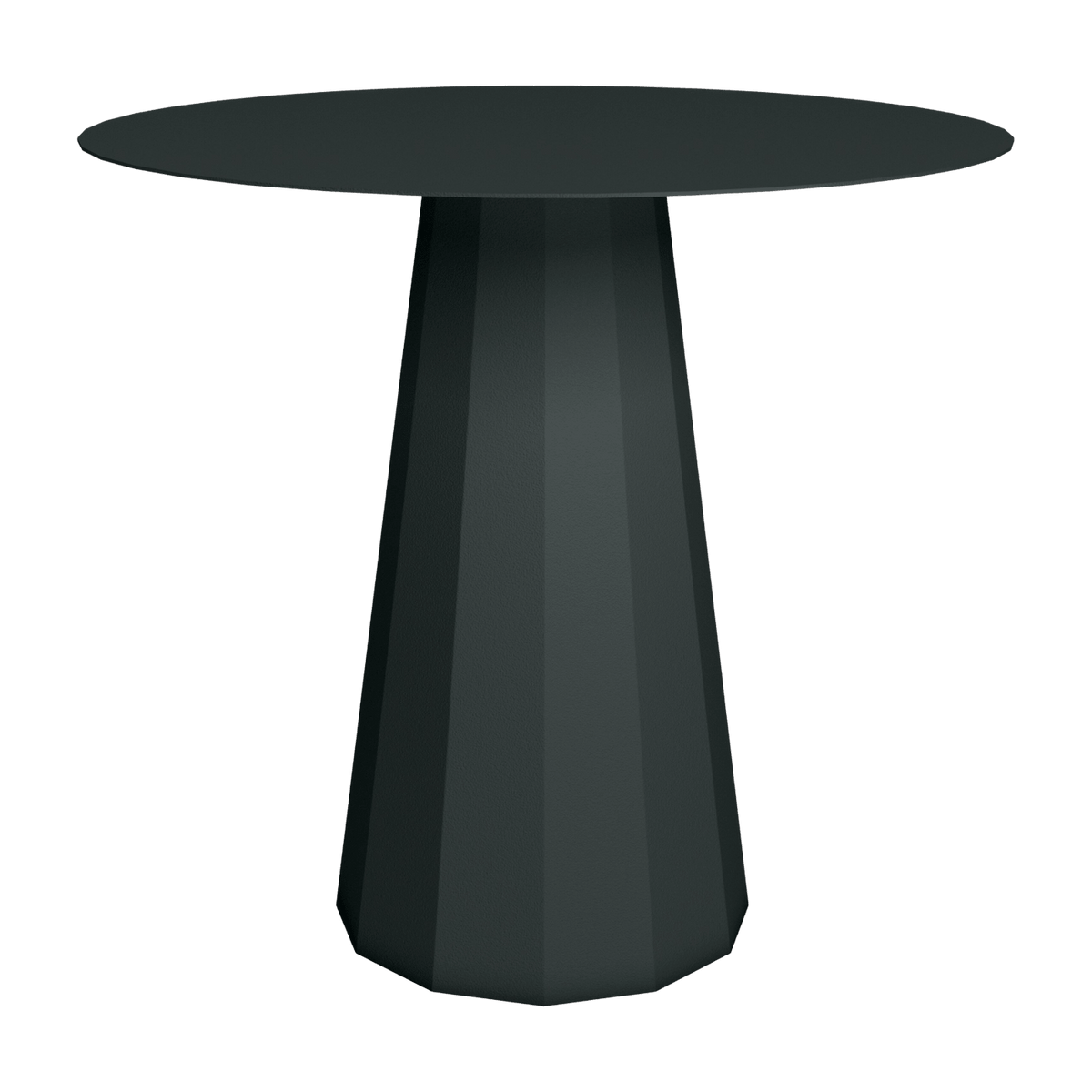 Table ronde in anthracite matte steel 80 cm Ankara - Matière Grise - The Cool Republic