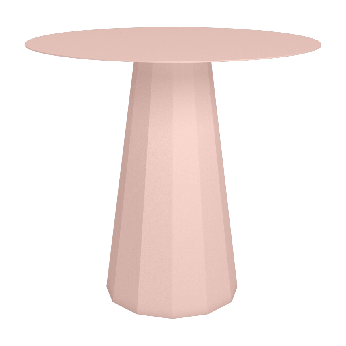 Table ronde en acier mat baby pink 80 cm Ankara - Matière Grise - The Cool Republic