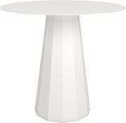 Table ronde en acier mat blanche 80 cm Ankara - Matière Grise - The Cool Republic