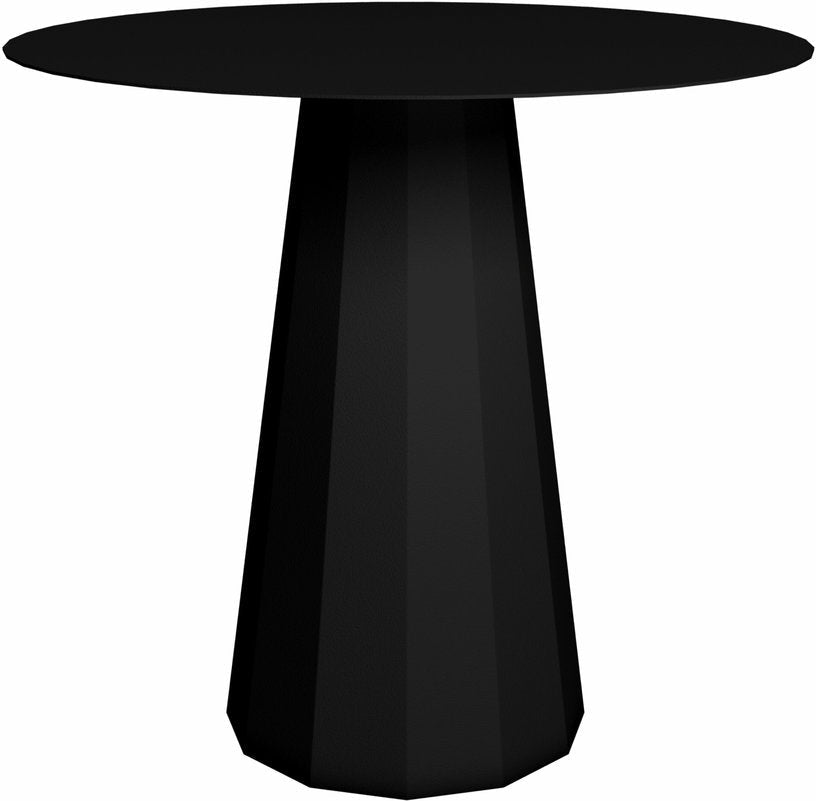 Table ronde en acier mat noir 80 cm Ankara - Matière Grise - The Cool Republic