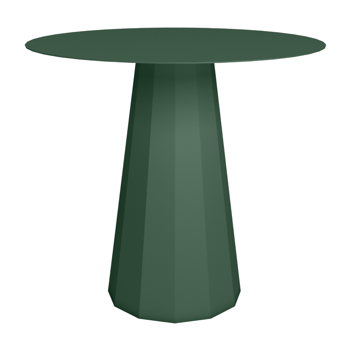 Table ronde en acier mat olive 80 cm Ankara - Matière Grise - The Cool Republic