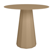 Table ronde en acier mat sable 80 cm Ankara - Matière Grise - The Cool Republic