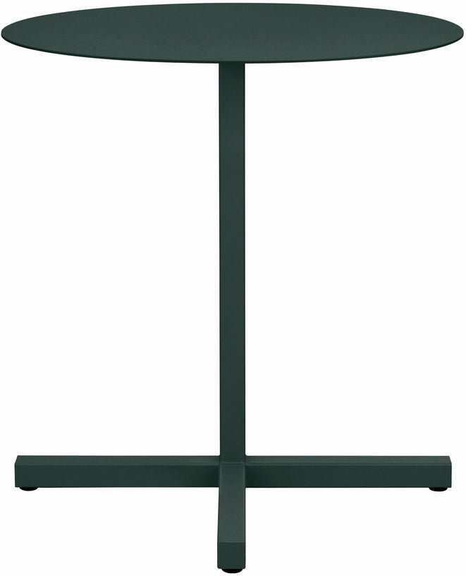 Table ronde en acier vert foncé mat Chop - Hem - The Cool Republic