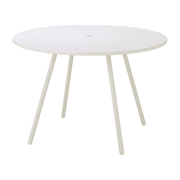 Table ronde en aluminum blanc Area - Cane-Line - The Cool Republic