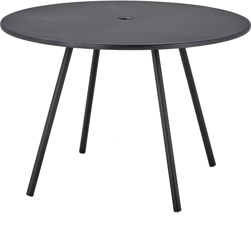 Table ronde en aluminum noir Area - Cane - Line - The Cool Republic