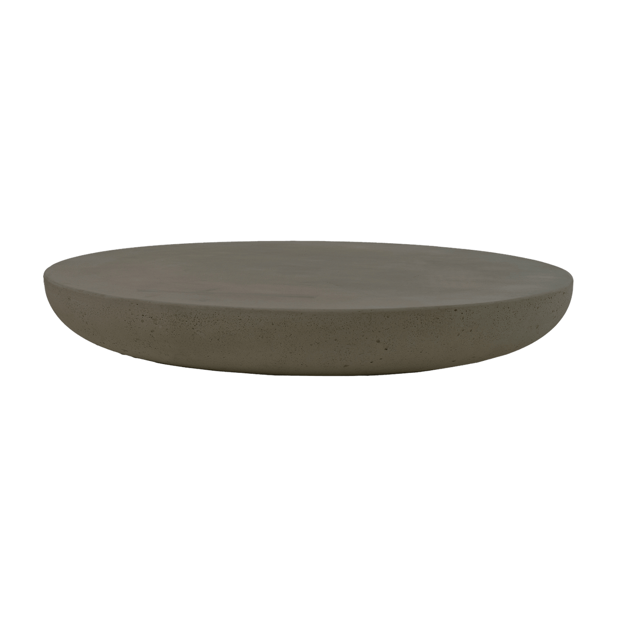 Table ronde en béton ciré anthracite 100 x 15 cm Olo - Mogg - The Cool Republic