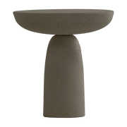 Table ronde in waxed concrete anthracite 50 x 47 cm Olo - Mogg - The Cool Republic