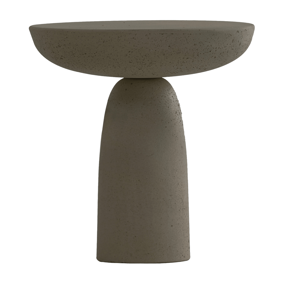 Table ronde in waxed concrete anthracite 50 x 47 cm Olo - Mogg - The Cool Republic