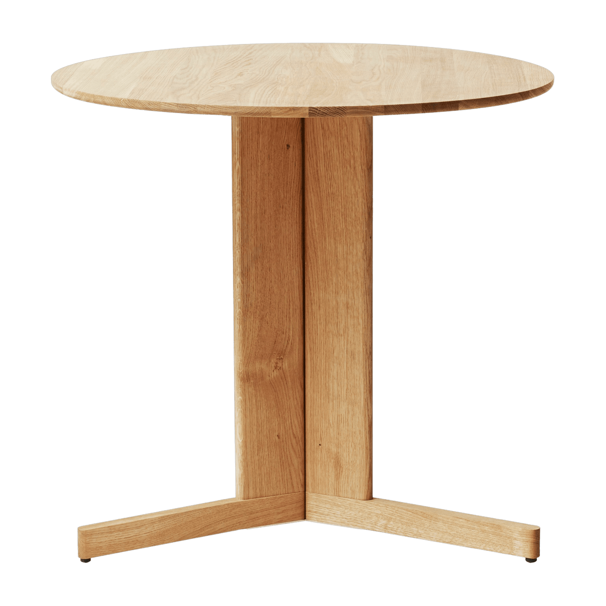 Table ronde en chêne blanc huilé 75 cm Trefoil - Form & Refine - The Cool Republic