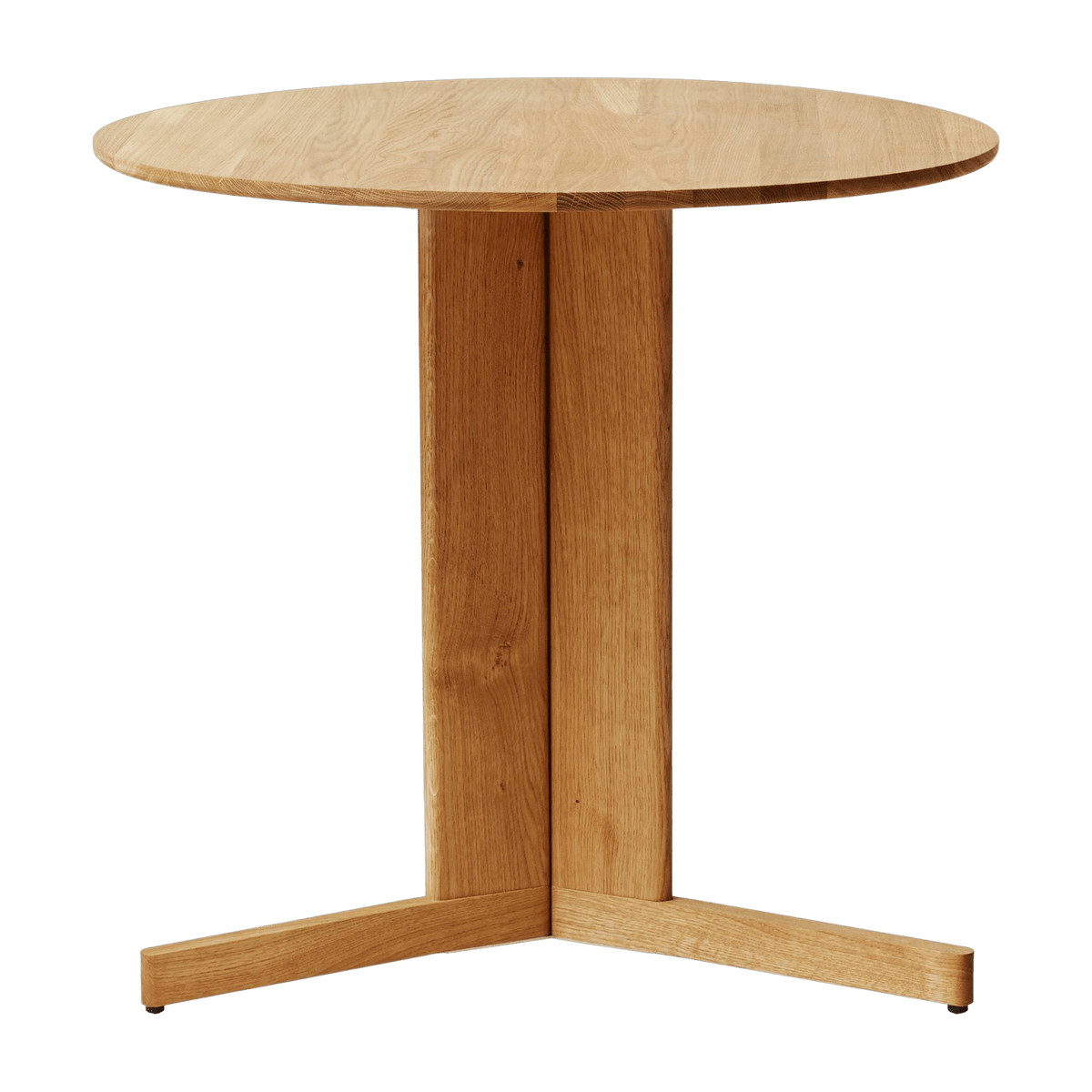 Table ronde en chêne naturel 75 cm Trefoil - Form & Refine - The Cool Republic