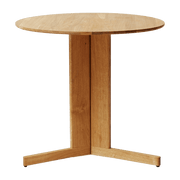 Table ronde en chêne naturel 75 cm Trefoil - Form & Refine - The Cool Republic