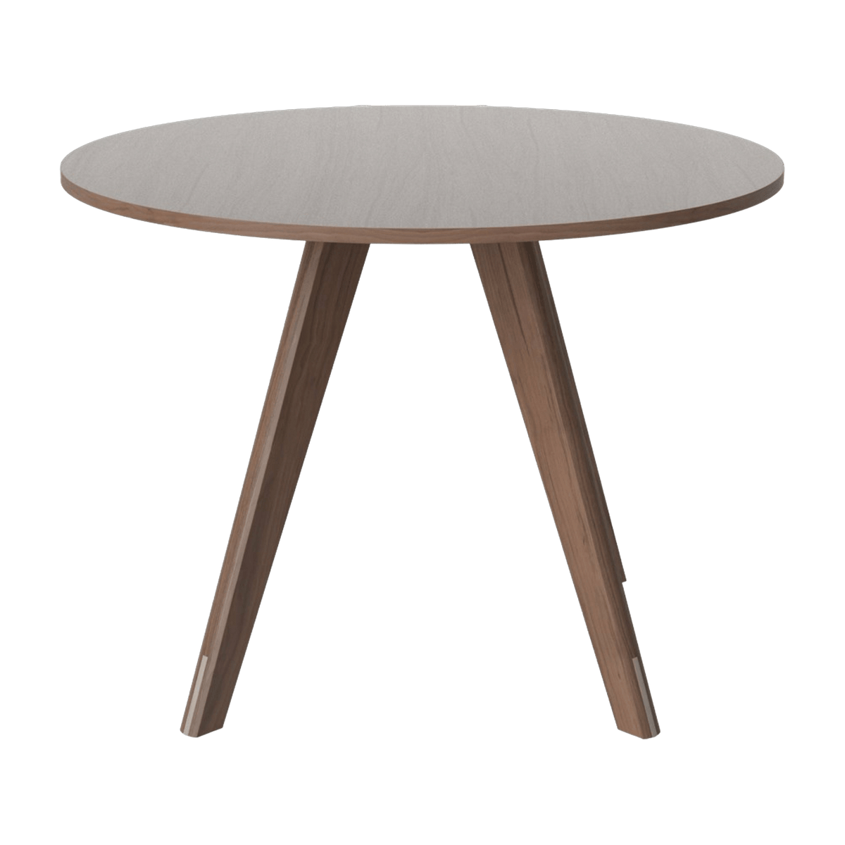 Table ronde en noyer massif huilé 100 cm New Mood - Bolia - The Cool Republic