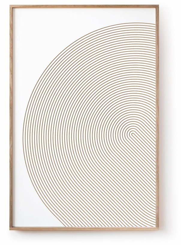 Tableau blanc avec reliefs 40 x 60 cm Chergui - Kōje & Møhe - The Cool Republic
