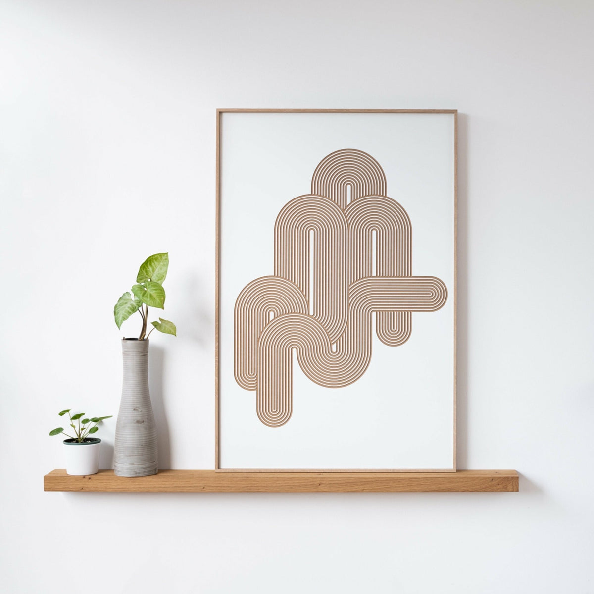 Tableau blanc avec reliefs 40 x 60 cm Hegoa - Kōje & Møhe - The Cool Republic