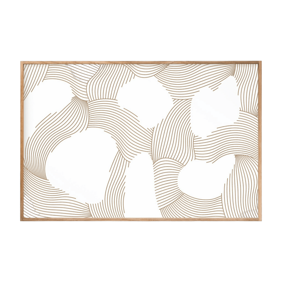 Tableau blanc avec reliefs 60 x 40 cm Albe - Kōje & Møhe - The Cool Republic