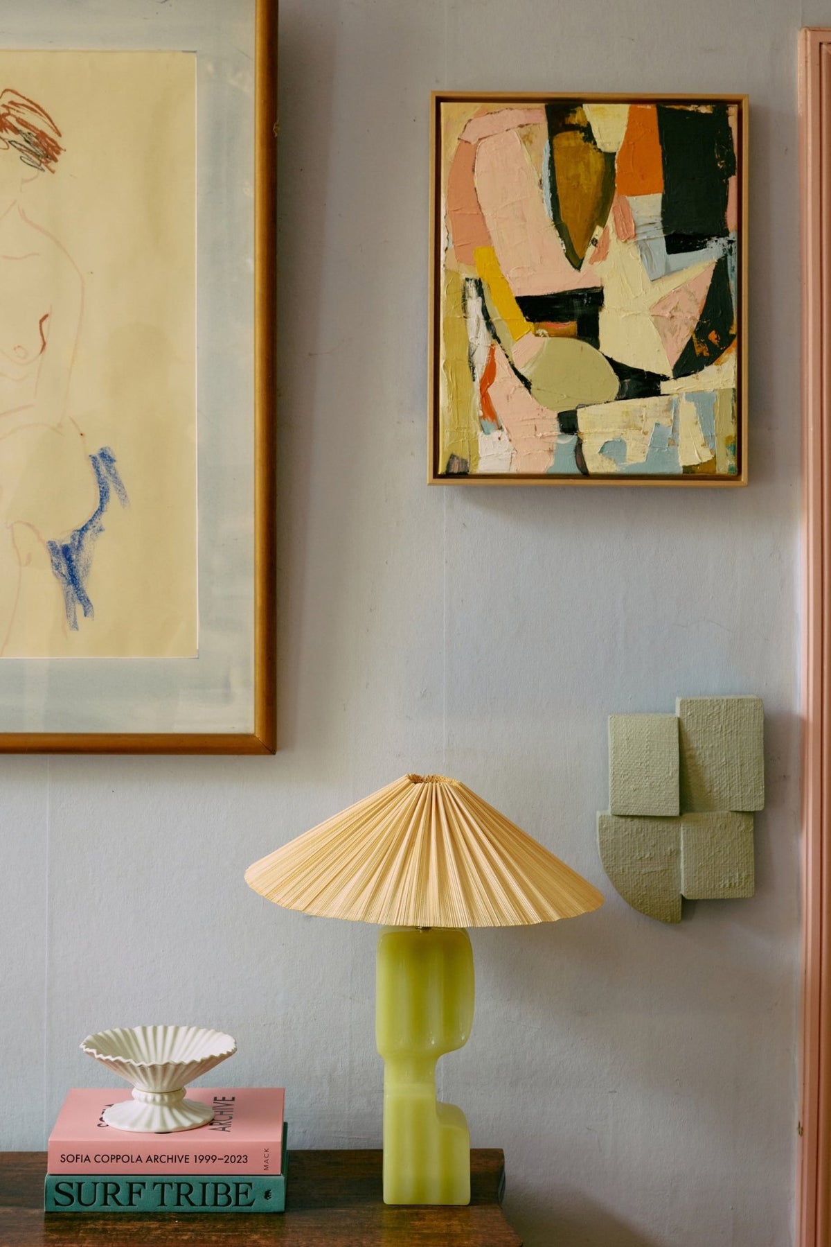Tableau en bois 43x53cm Colour compliment - HKliving - The Cool Republic