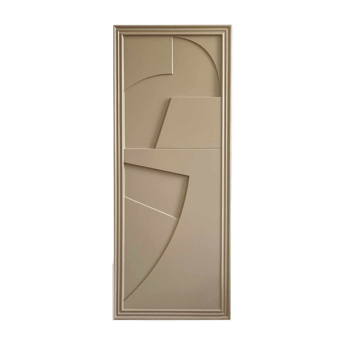 Tableau en bois beige gris 45 x 115 cm Verto - Likya - The Cool Republic