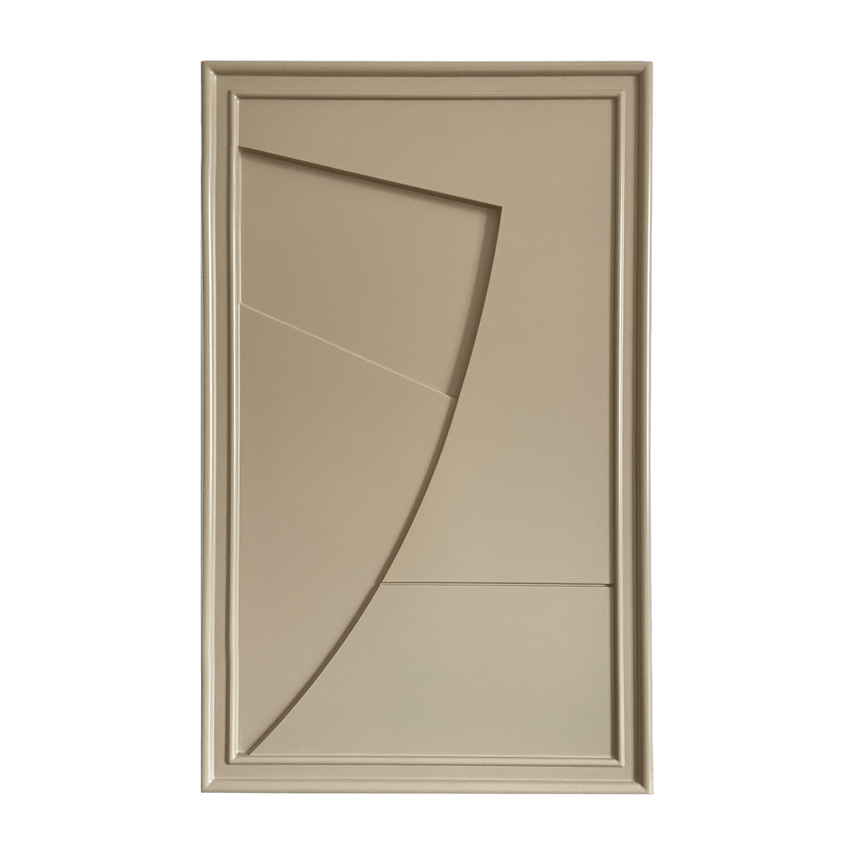 Tableau en bois beige gris 80 cm Arch - Likya - The Cool Republic