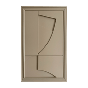 Tableau en bois beige gris 80 cm Randonne - Likya - The Cool Republic
