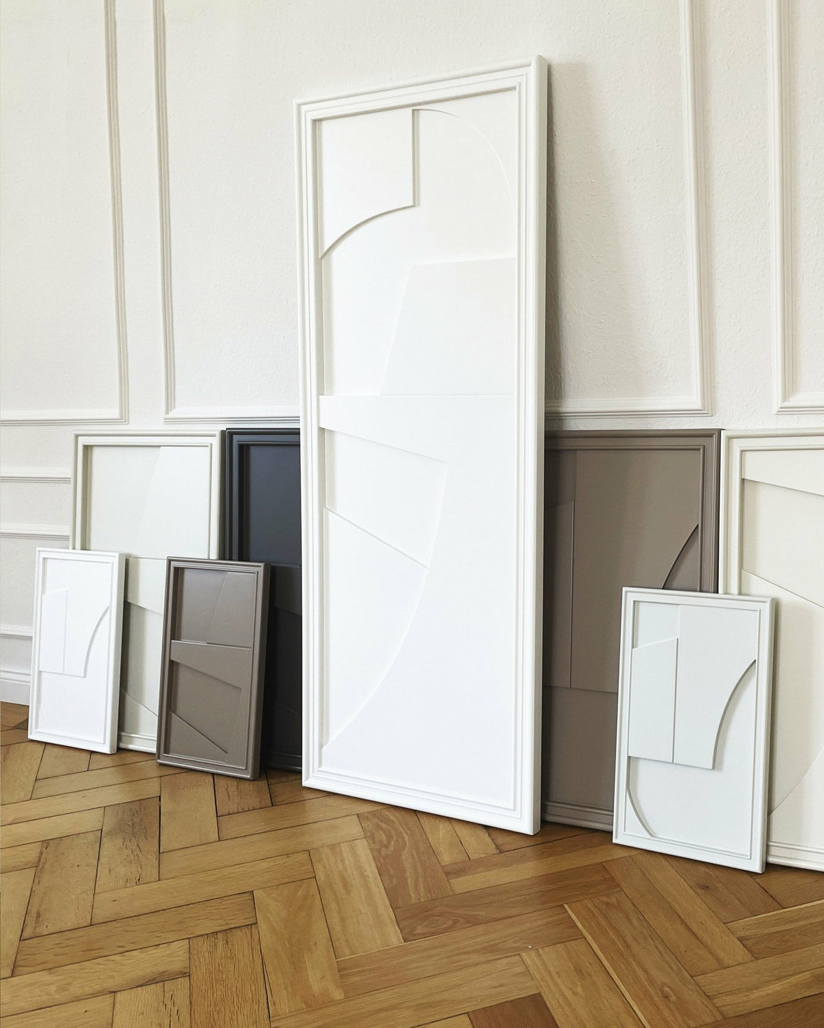 Tableau en bois blanc 60 x 150 cm Verto - Likya - The Cool Republic