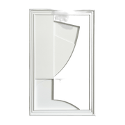 Tableau en bois blanc 80 cm Randonne - Likya - The Cool Republic