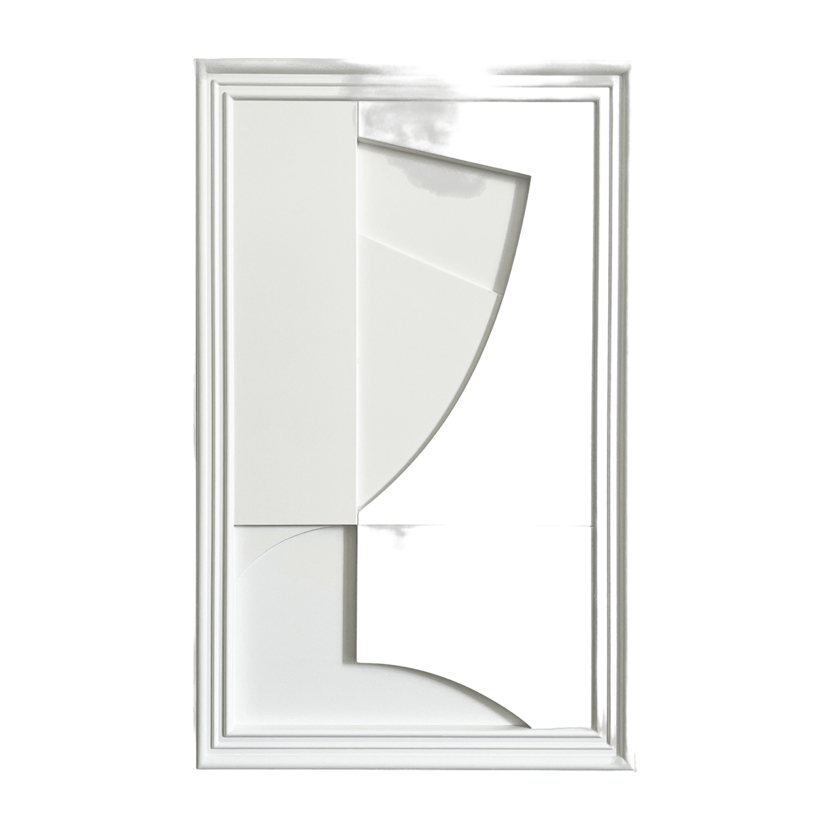Tableau en bois blanc 80 cm Randonne - Likya - The Cool Republic