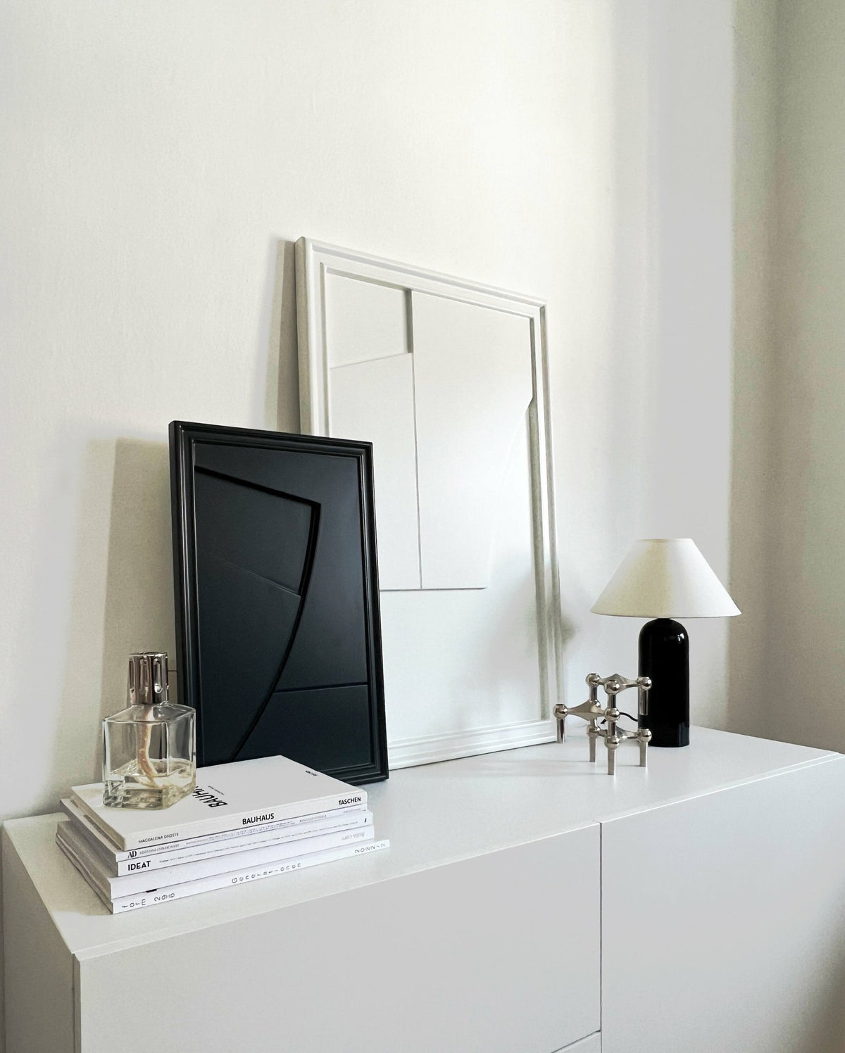 Tableau en bois blanc 80 cm Verge - Likya - The Cool Republic