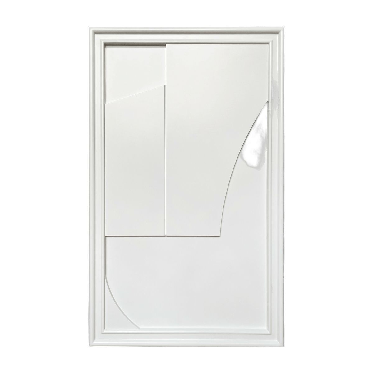 Tableau en bois blanc 80 cm Verge - Likya - The Cool Republic