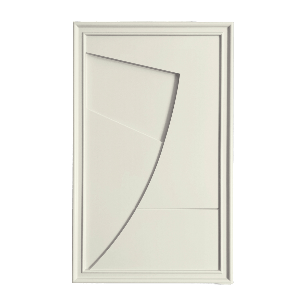 Tableau en bois blanc oyster 80 cm Arch - Likya - The Cool Republic