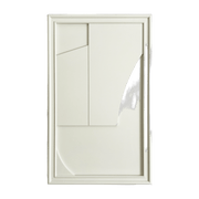 Tableau en bois blanc oyster 80 cm Verge - Likya - The Cool Republic