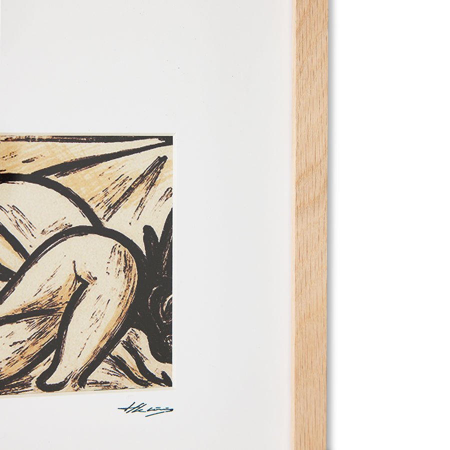 Tableau en bois de chêne 29x2,5x37cm Sun out - HKliving - The Cool Republic