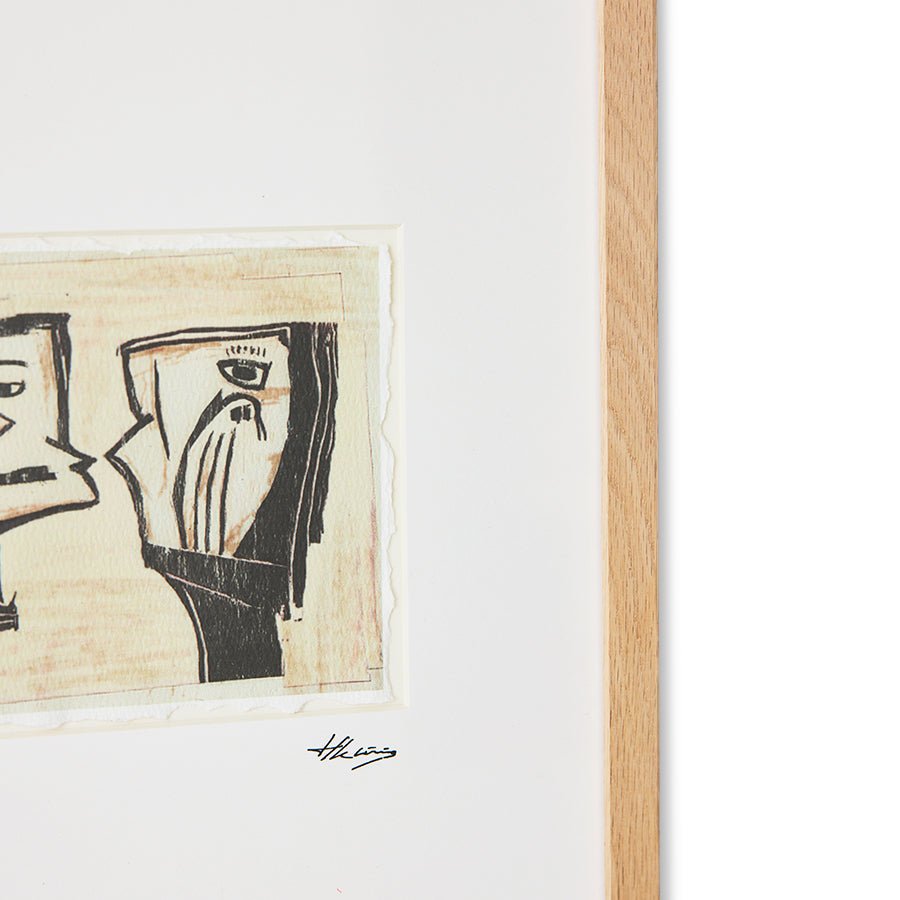 Tableau en bois de chêne 34x44cm Marty ans kosso - HKliving - The Cool Republic