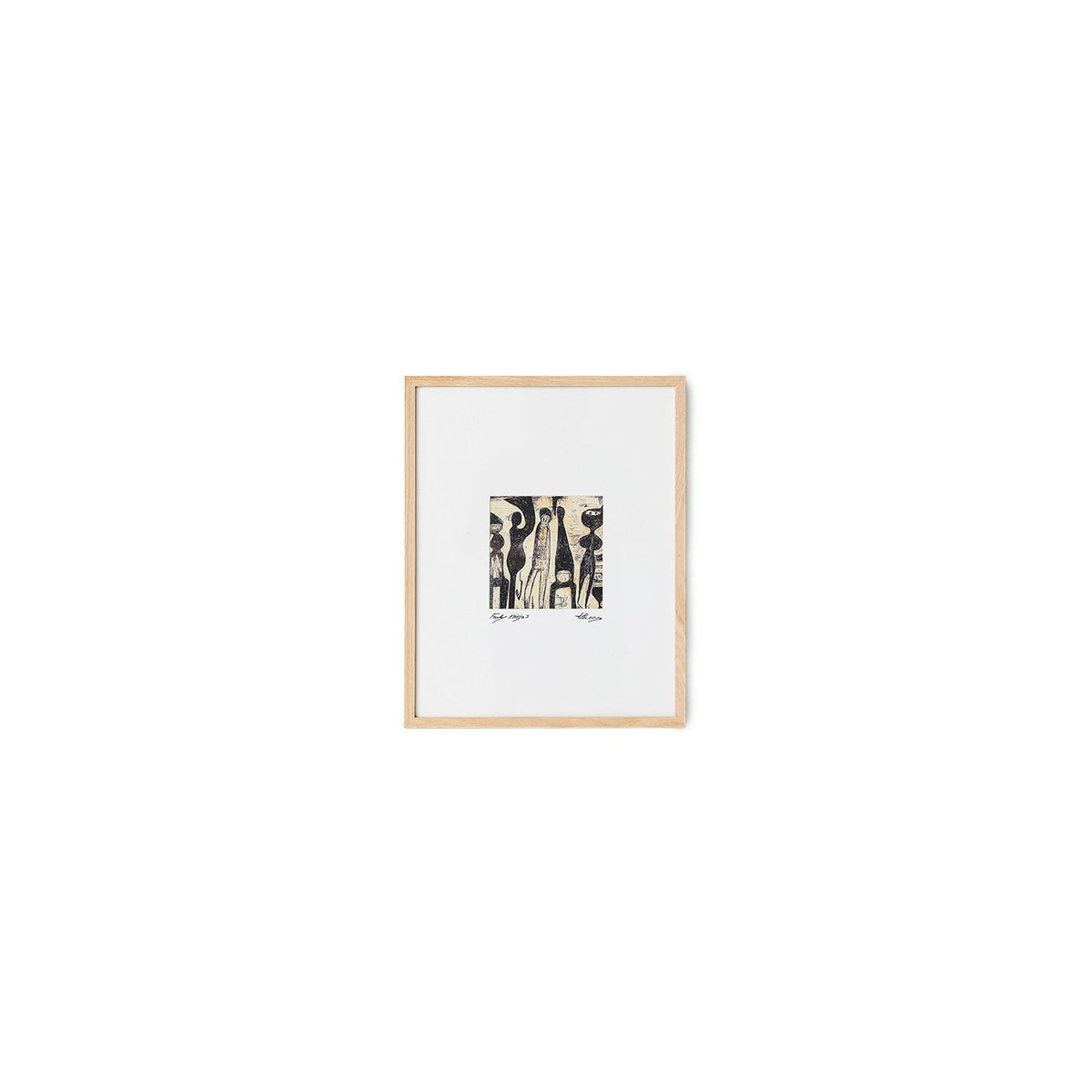 Tableau en bois de chêne 40x50cm Funky ninja's - HKliving - The Cool Republic
