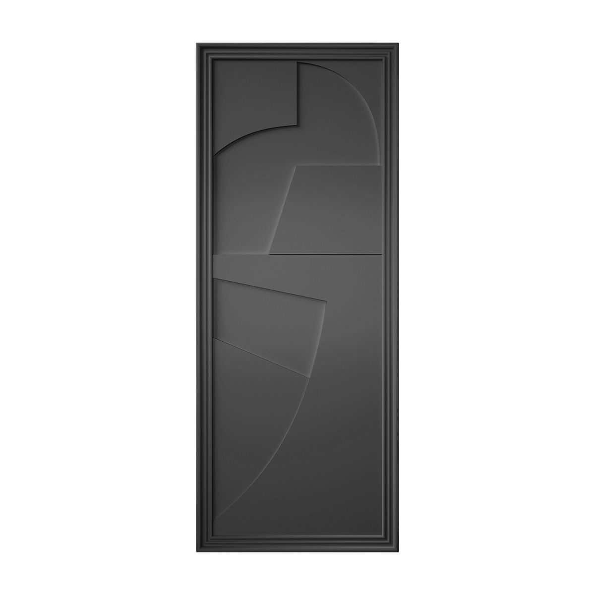 Tableau en bois noir 45 x 115 cm Verto - Likya - The Cool Republic