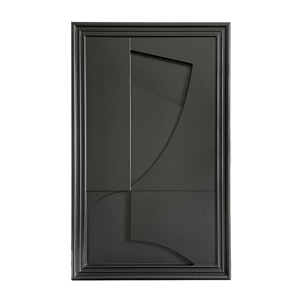 Tableau en bois noir 80 cm Randonne - Likya - The Cool Republic