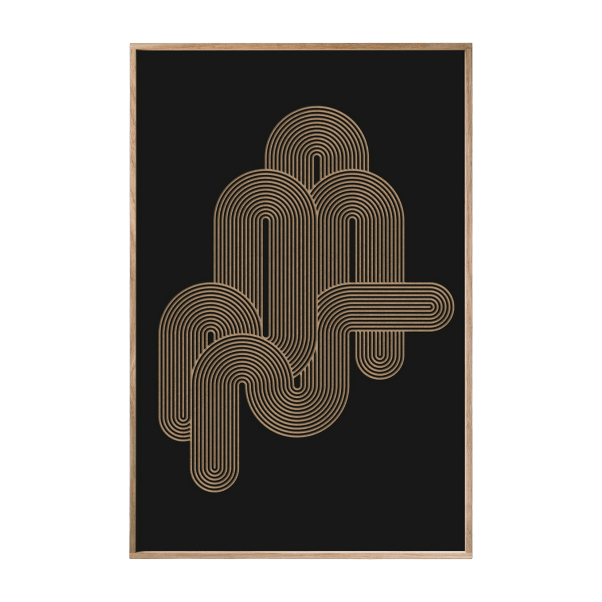 Tableau noir avec reliefs 40 x 60 cm Hegoa - Kōje & Møhe - The Cool Republic