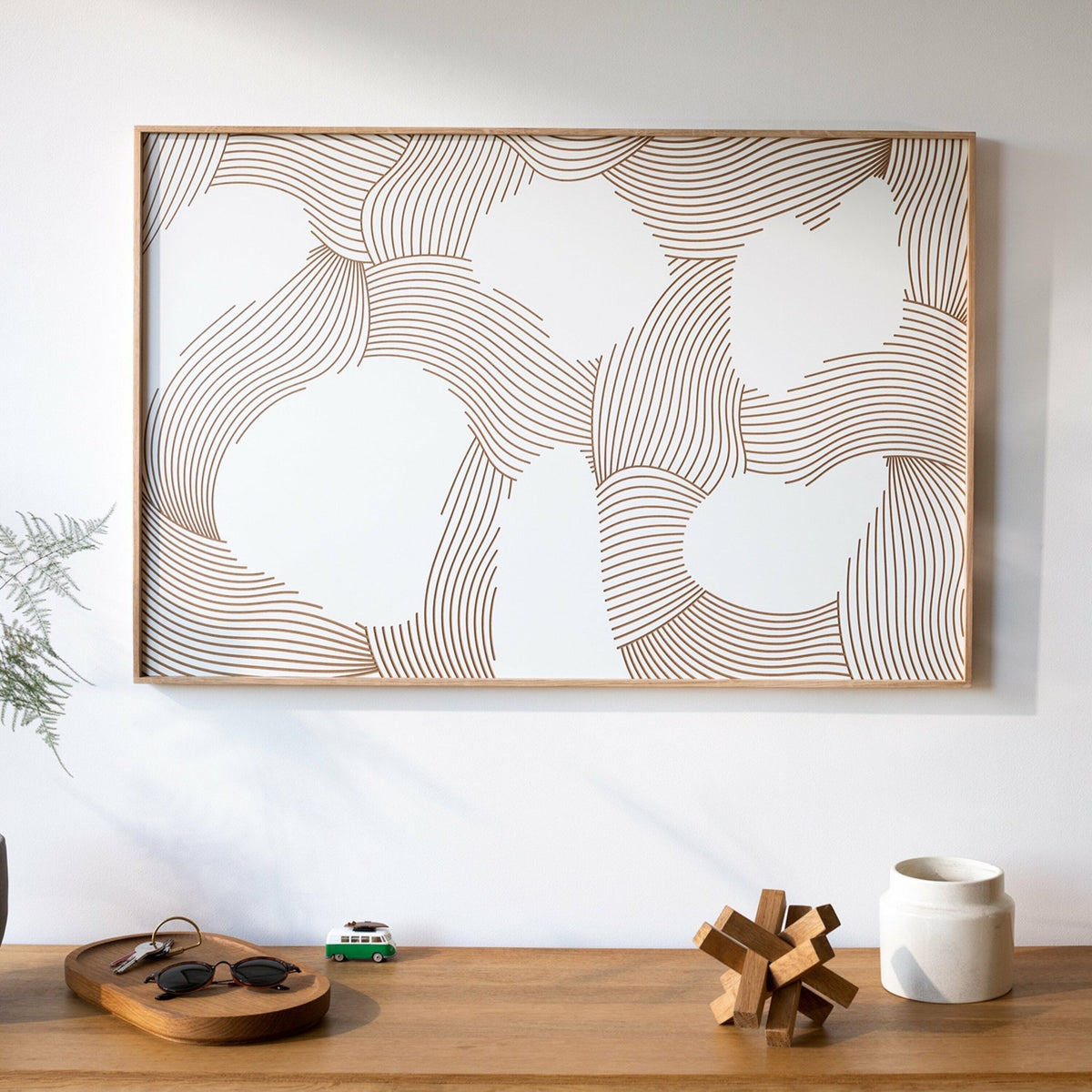 Tableau noir avec reliefs 60 x 40 cm Albe - Kōje & Møhe - The Cool Republic