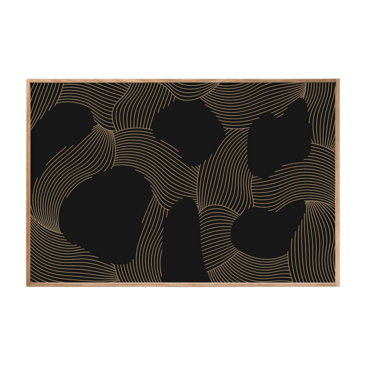 Tableau noir avec reliefs 60 x 40 cm Albe - Kōje & Møhe - The Cool Republic