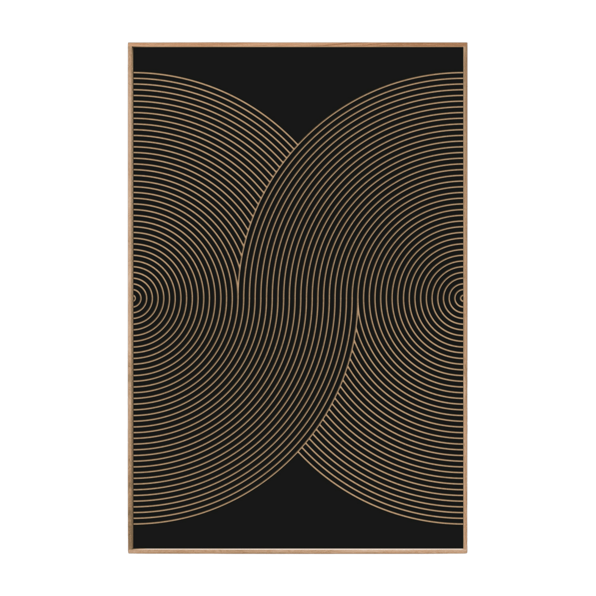 Tableau noir avec reliefs 60 x 90 cm Foehn - Kōje & Møhe - The Cool Republic