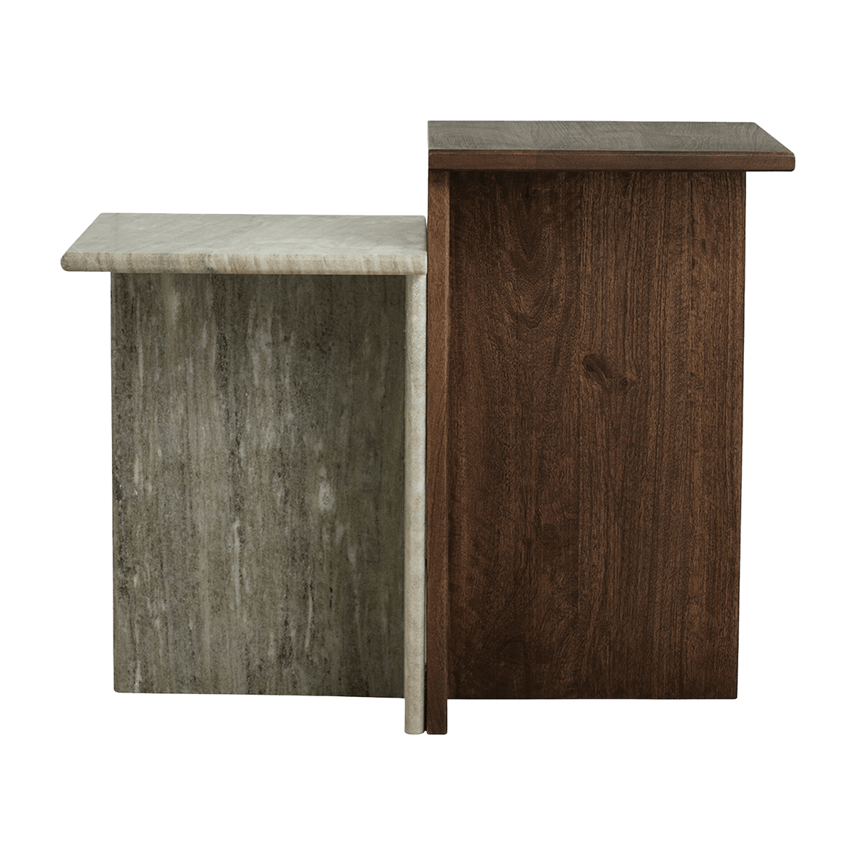 Tables d'appoint en bois de manguier marron 35 x 58 cm Glina - Nordal - The Cool Republic