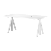 Tablette de bureau en blanc stratifié 160 x 78 cm Works - String furniture - The Cool Republic