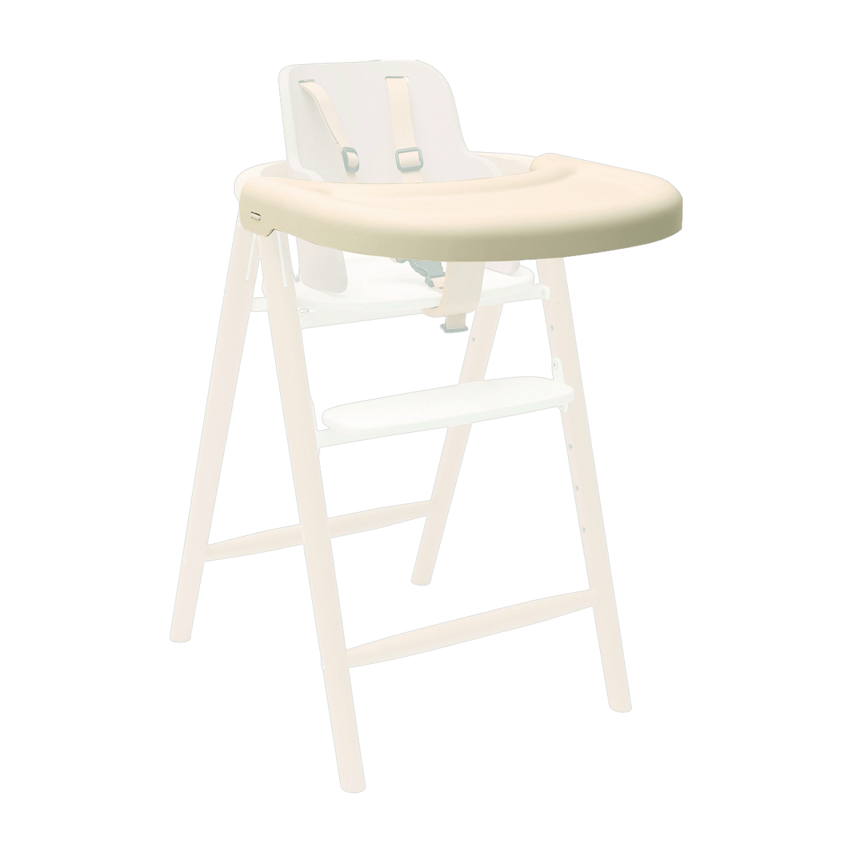 Tablette pour chaise haute en plastique blanc 47 x 35 cm Tobo - Charlie Crane - The Cool Republic