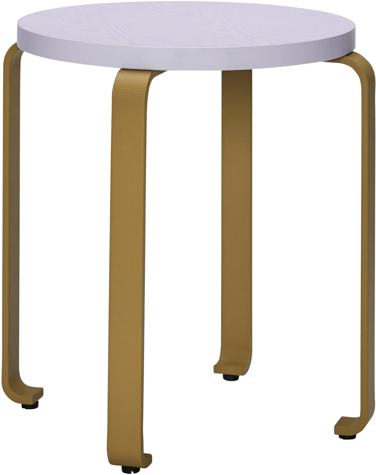 Smile light blue and khaki rolling stool 46 x 46. 5 cm - Hübsch - The Cool Republic