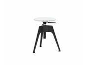 Stool in wood and black and white steel Portable Atelier - Driade
